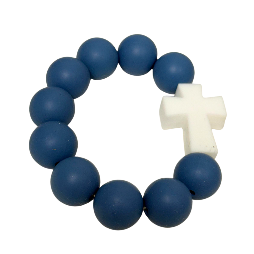 Terço De Pulso - Azul - Bebe Infantil Mordedor