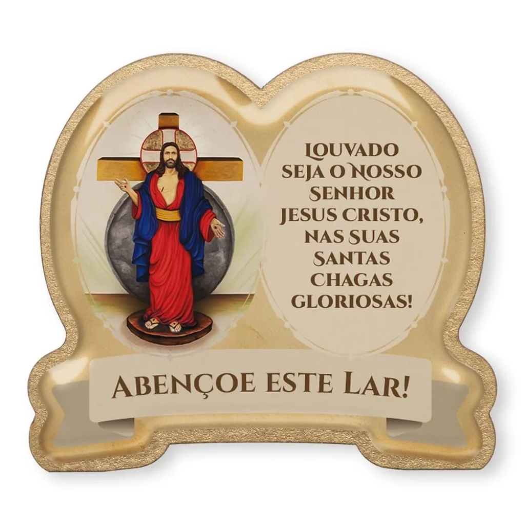 Imã de Geladeira Jesus das Santas Chagas