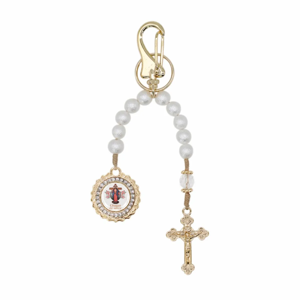 Llavero Decena Jesús de las Santas Llagas Colección Flores