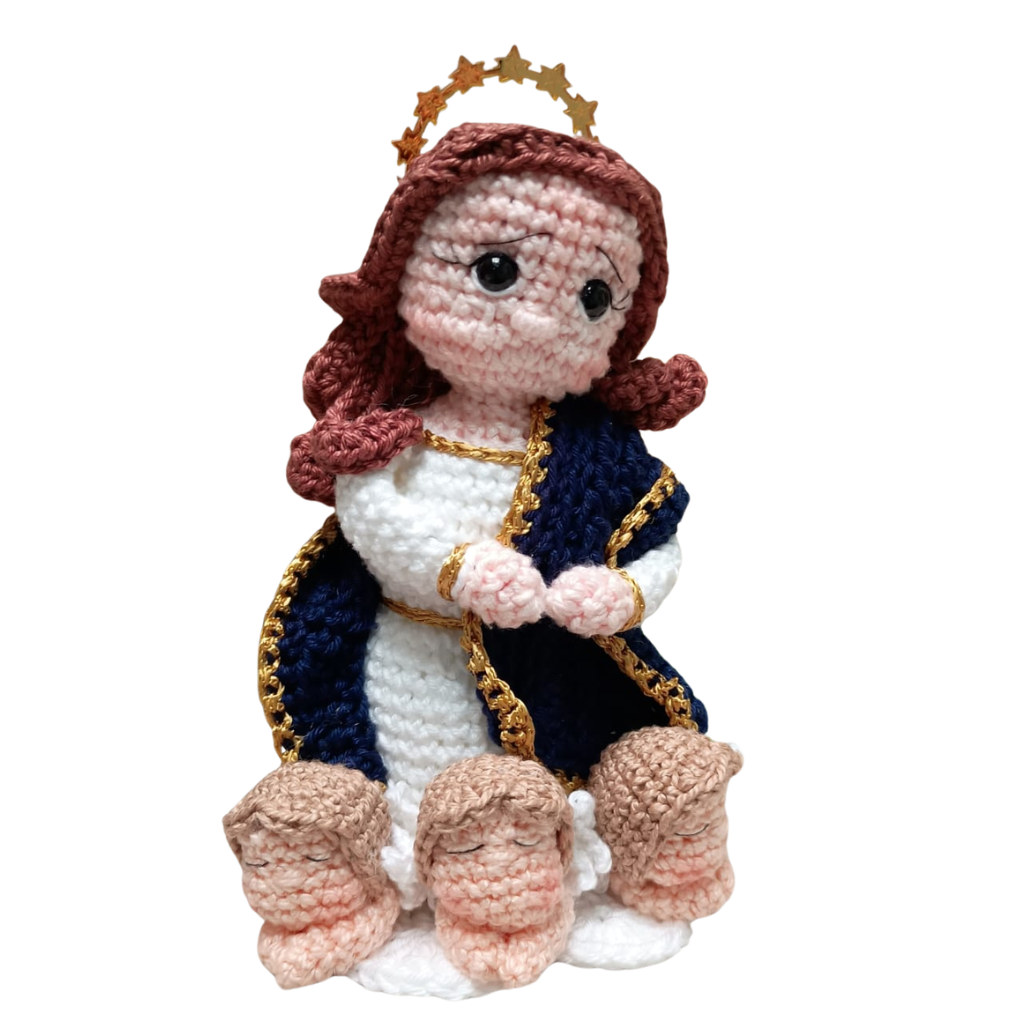 Imaculada Conceicao - 15 cm - Croche