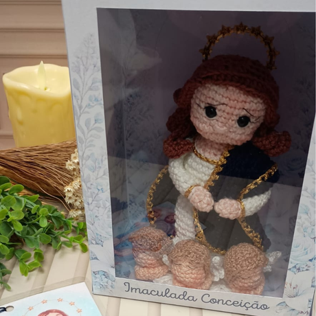 Imaculada Conceicao - 15 cm - Croche