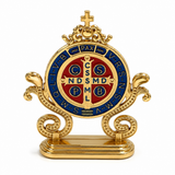 Enfeite para Carro Medalha de São Bento Autocolante - 7 cm
