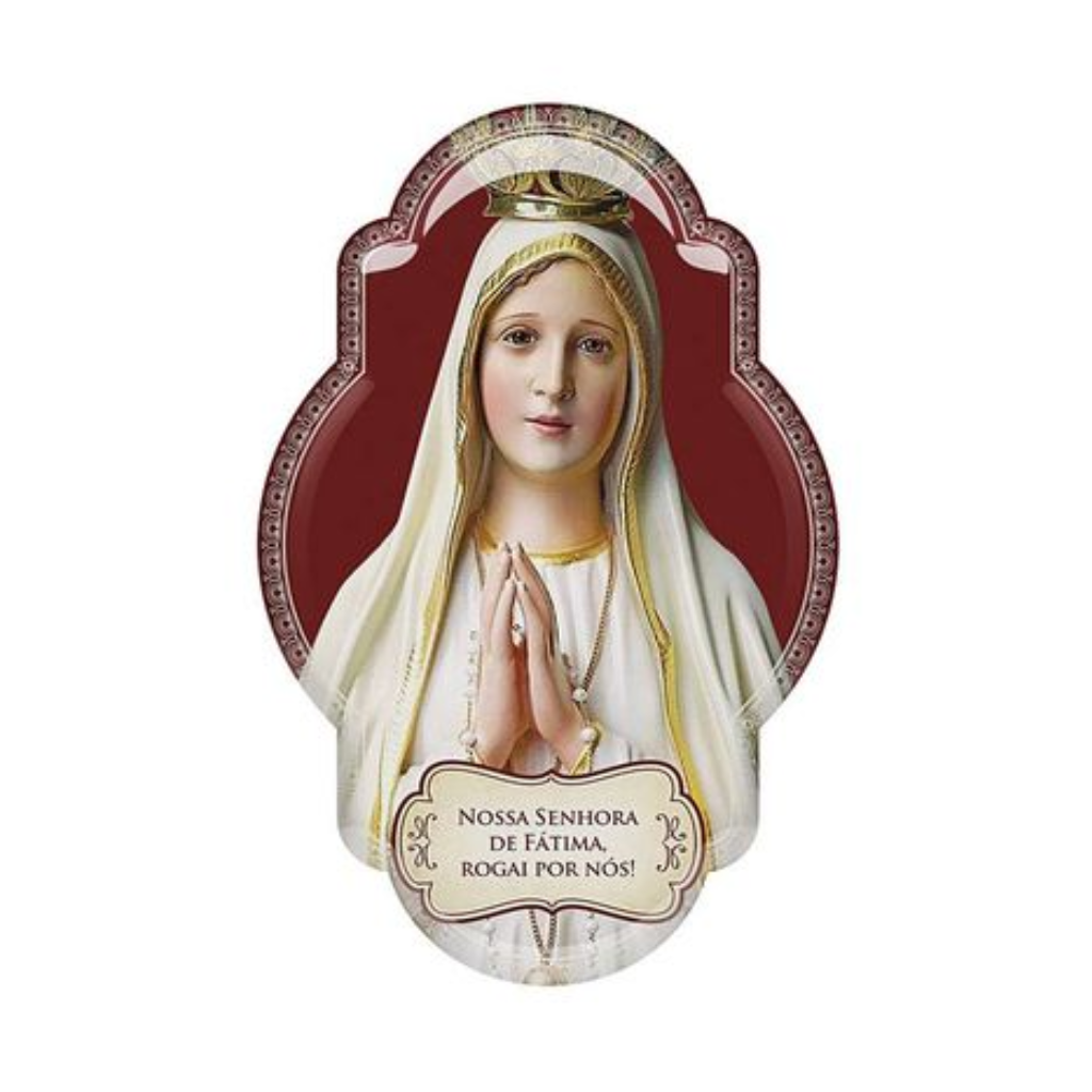 Adesivo Nossa Senhora De Fátima Resinado