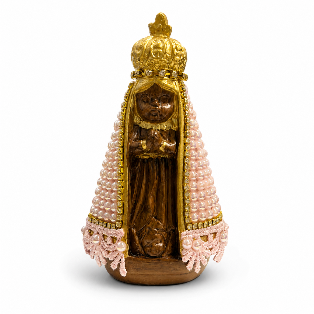 Nossa Senhora Aparecida Rosa 11 cm