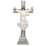Cristo Ressuscitado na Cruz - 38cm