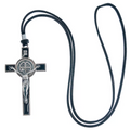 Resin Saint Benedict Cross Necklace