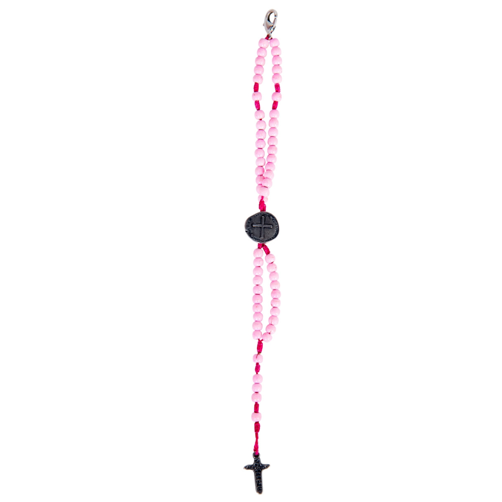 Rosary Bracelet Children's Medal of the Two Crosses