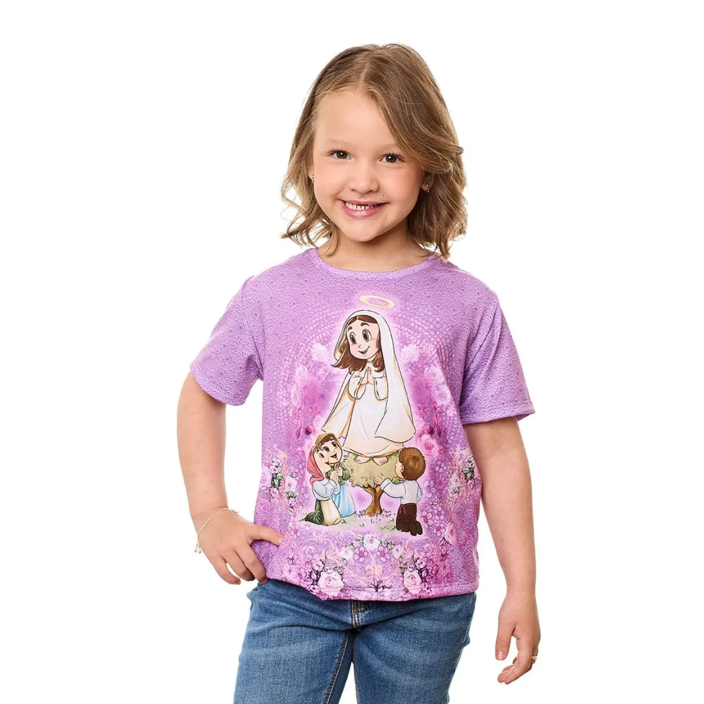 Camiseta Infantil Nossa Senhora de Fátima