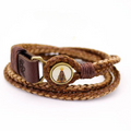 Our Lady of Aparecida Bracelet - Braided Leather