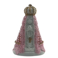 Image of Our Lady of Aparecida in Plaster with Pearls – 13cm