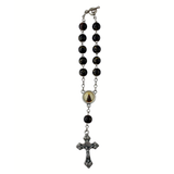 Hematite Stainless Steel Car Decade Rosary