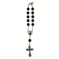 Hematite Stainless Steel Car Decade Rosary