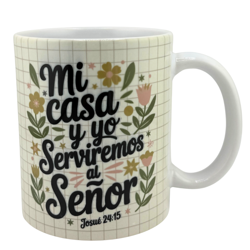 Caneca “Mi casa y yo serviremos al Señor