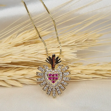 Sacred Heart of Jesus Necklace (Semi-jewelry)