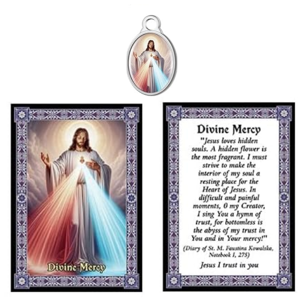 Holy Card with Medal