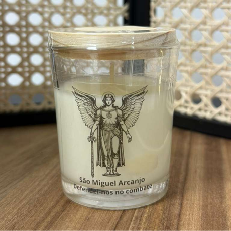 Religious Candles in Glass Jars – Faith-Themed Favors