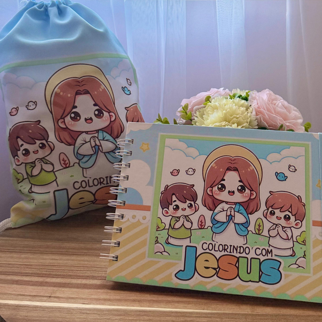 Colorindo a Fé com Amor – Kit Católico Infantil