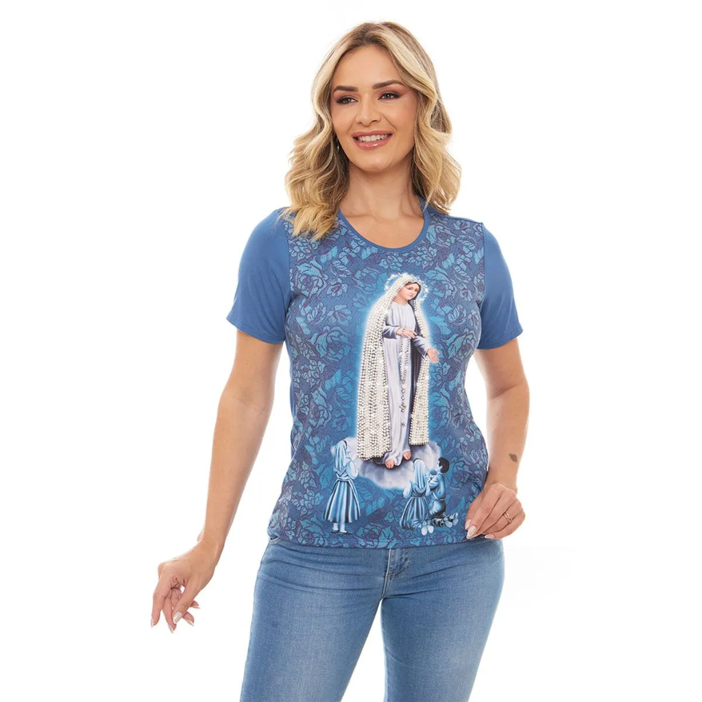 Baby Look Nossa Senhora Fátima PR12743