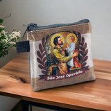 Bolsinha Porta Terço São José Operário