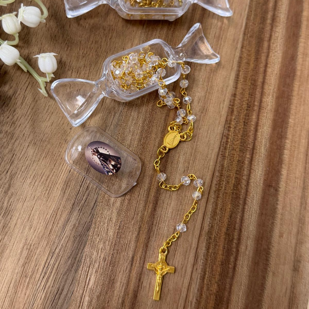 Delicate Rosary with Golden Details