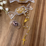 Delicate Rosary with Golden Details
