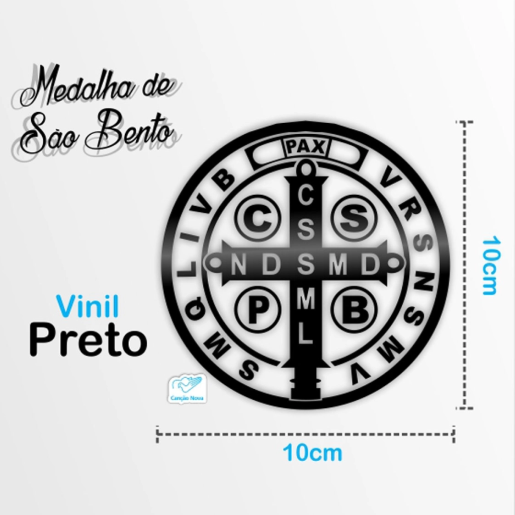 Adesivo Medalha de São Bento Grande