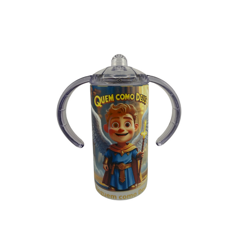 Personalized Stainless Steal Tumbler With Images of Saints For Children