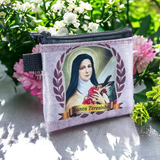 Bolsinha Porta Terço Santa Teresinha do Menino Jesus