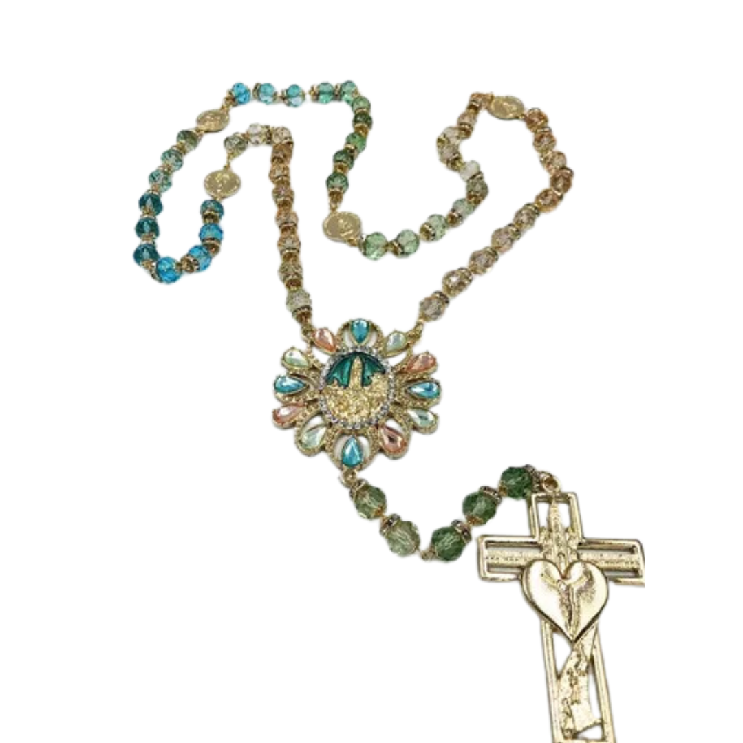 Terço Tie Dye  N.S. de Fátima