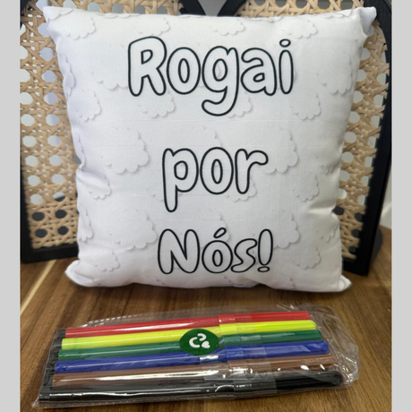 Almofada para Colorir – Anjinho