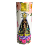 Vela Votiva Abajur Nossa Senhora Aparecida Rosa