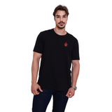 Camiseta Sagrado Coração de Jesus - Preta