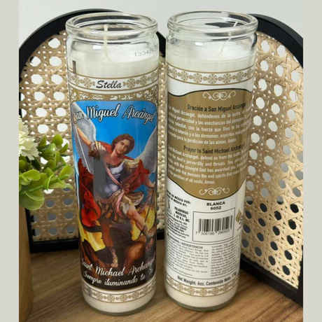 Religious Glass Candle – Prayer and Devotion