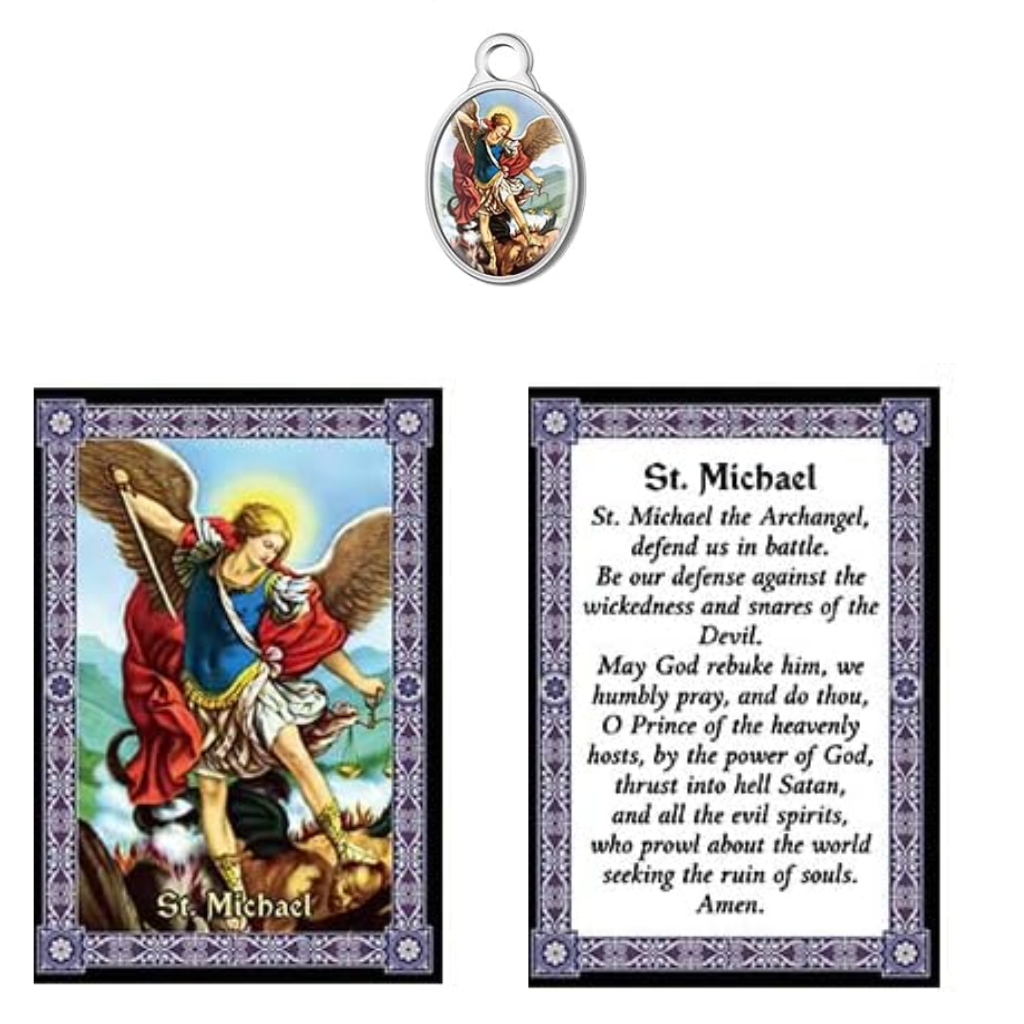 Holy Card with Medal