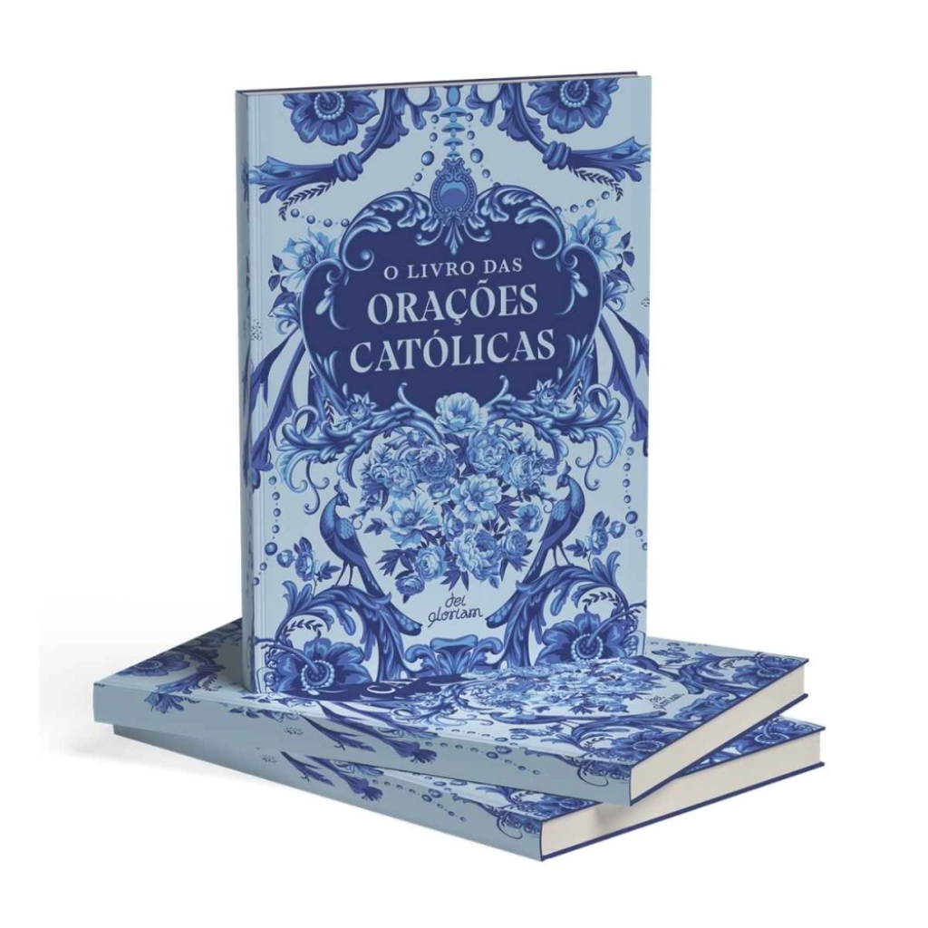 O Livro das Orações Católicas: Capa Floral