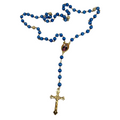Blue Acrylic Rosary Our Lady of Tears