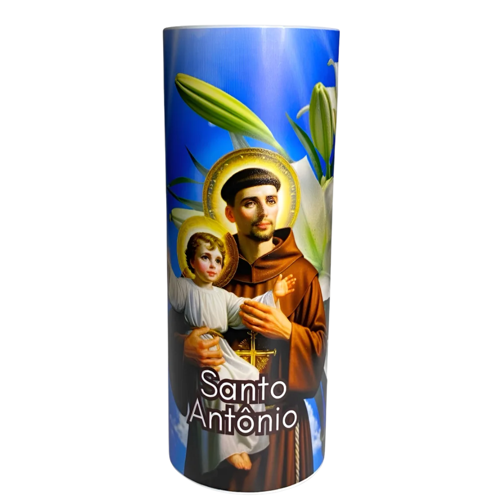 Votive Candle Lamp, Prayer to Saint Anthony