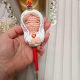 Canetas Devocionais com Ponteira em Crochê