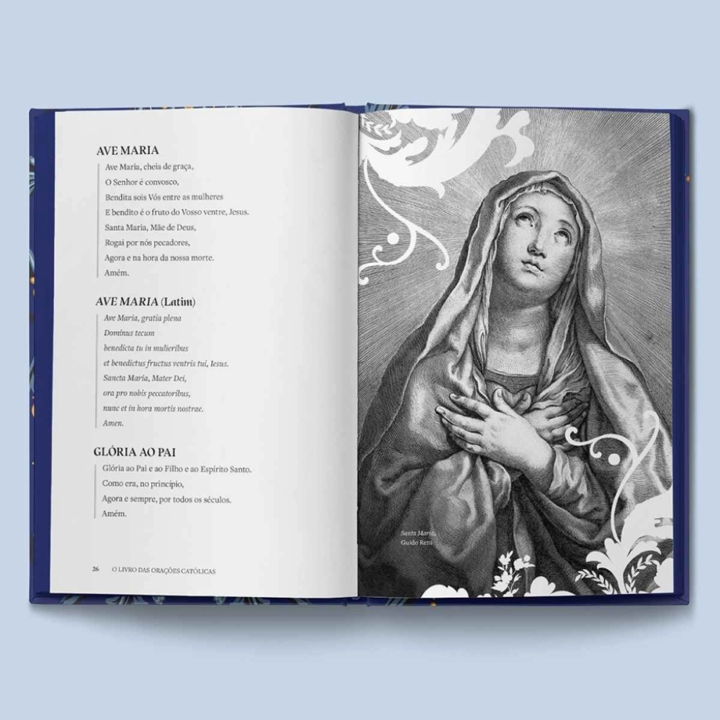 O Livro das Orações Católicas: Capa Floral
