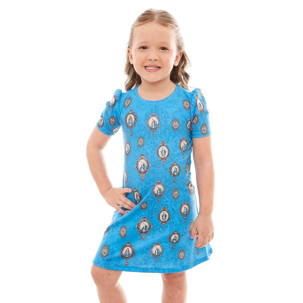 Vestido Infantil Nossa Senhora das Graças