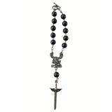 Hematite Stainless Steel Car Decade Rosary