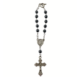 Hematite Stainless Steel Car Decade Rosary