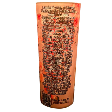 Vela Votiva Efeito Abajur Nossa Senhora Da Salette