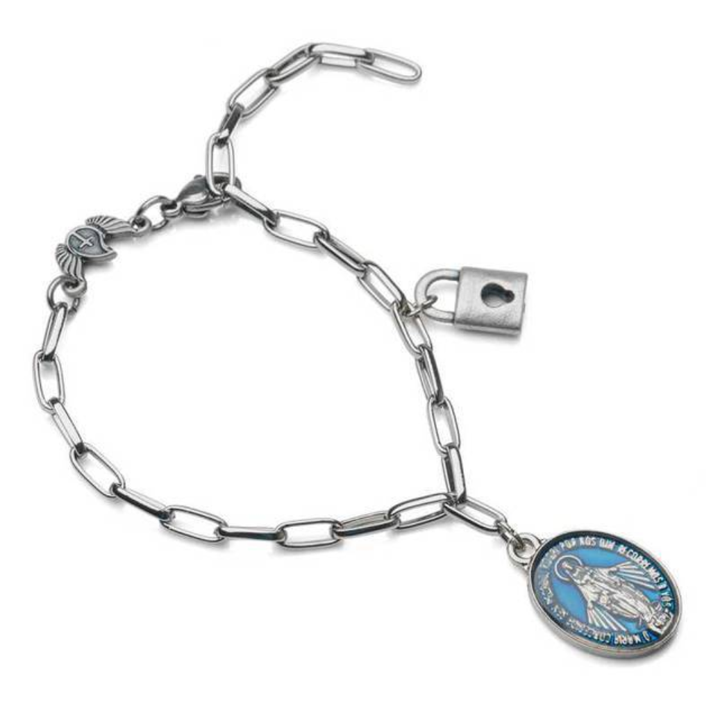 Bracelet Chain Consecration Stainless Steel Our Lady of Graces