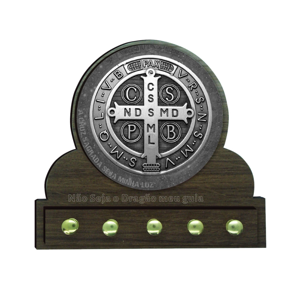 Porta-Chaves Medalha São Bento e Oração