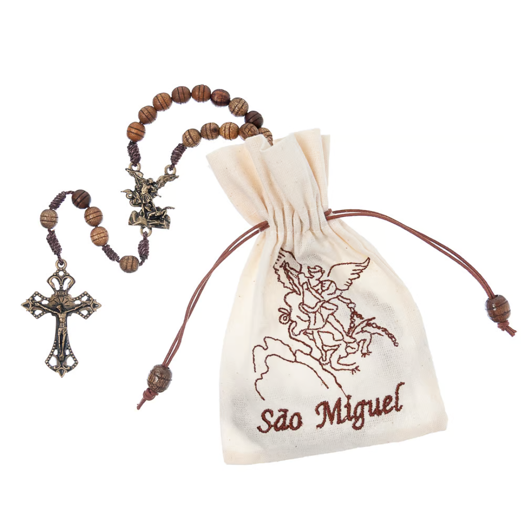 Beaded Rosary Cord Saint Michael 7mm