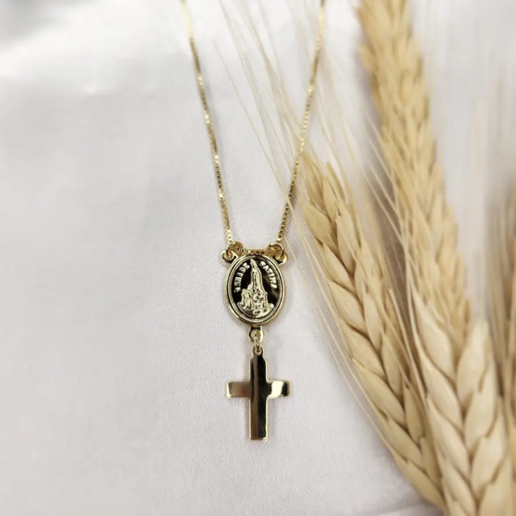 Semi-Jewelry Necklace Our Lady of Fatima 