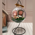 Hanging Christmas Ball with Holy Family Design