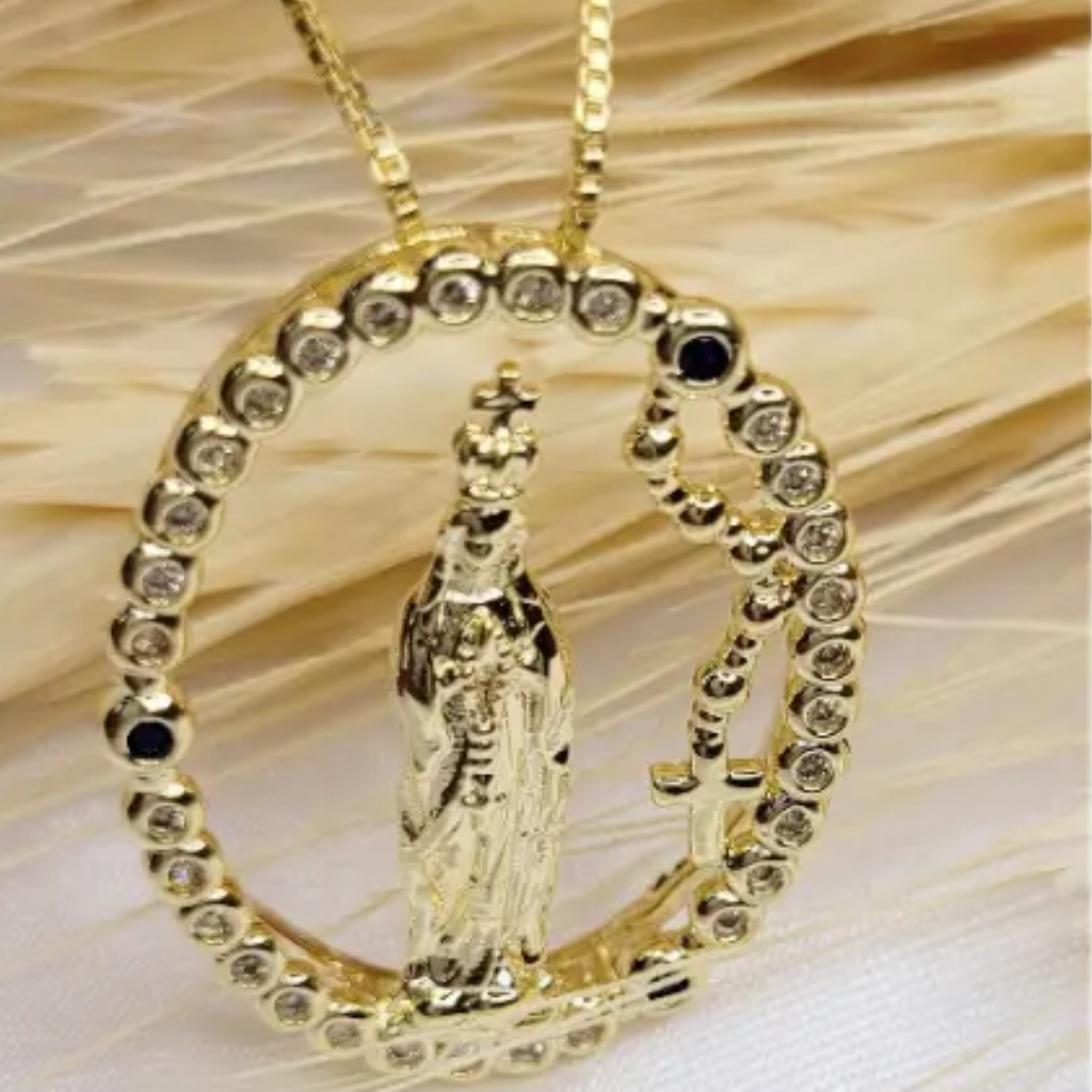 Semi-Jewelry Necklace Our Lady of Fatima 