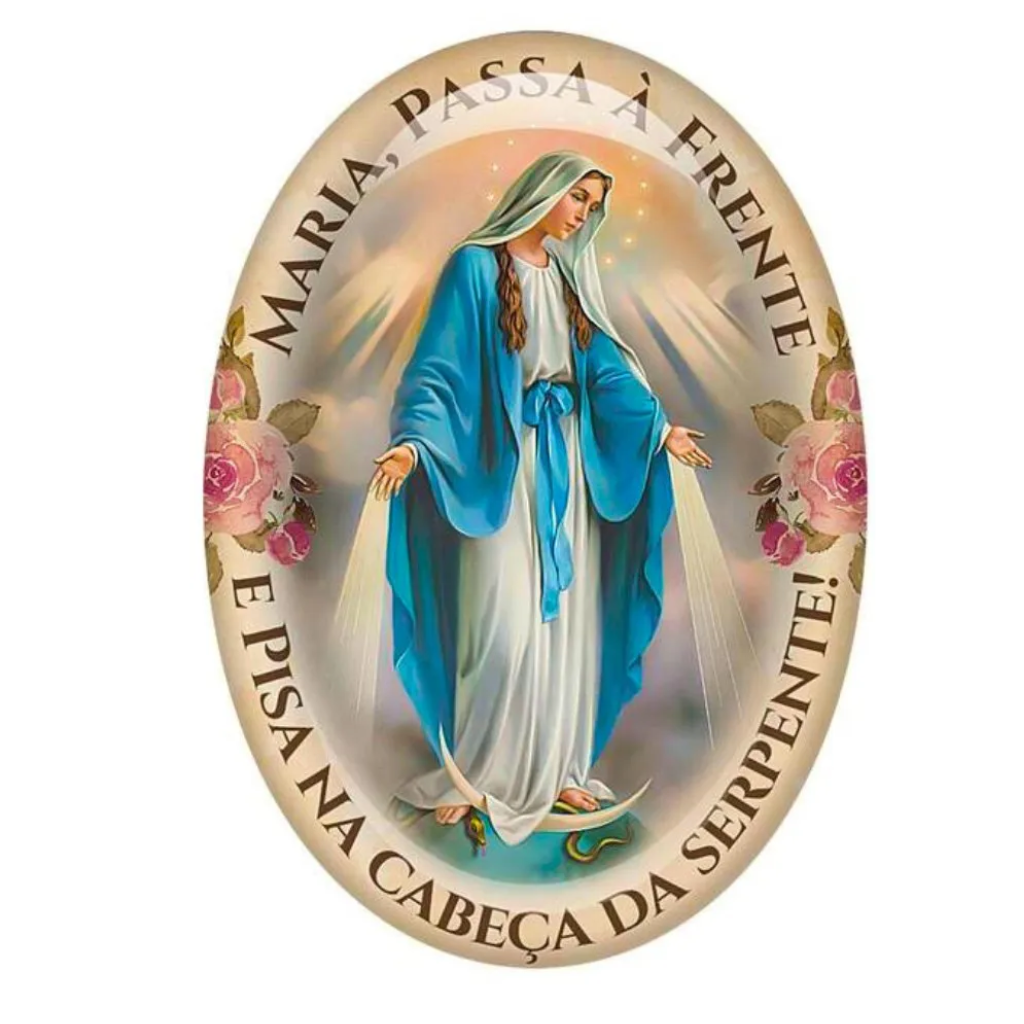 Adesivo Nossa Senhora das Graças Maria Passa na Frente